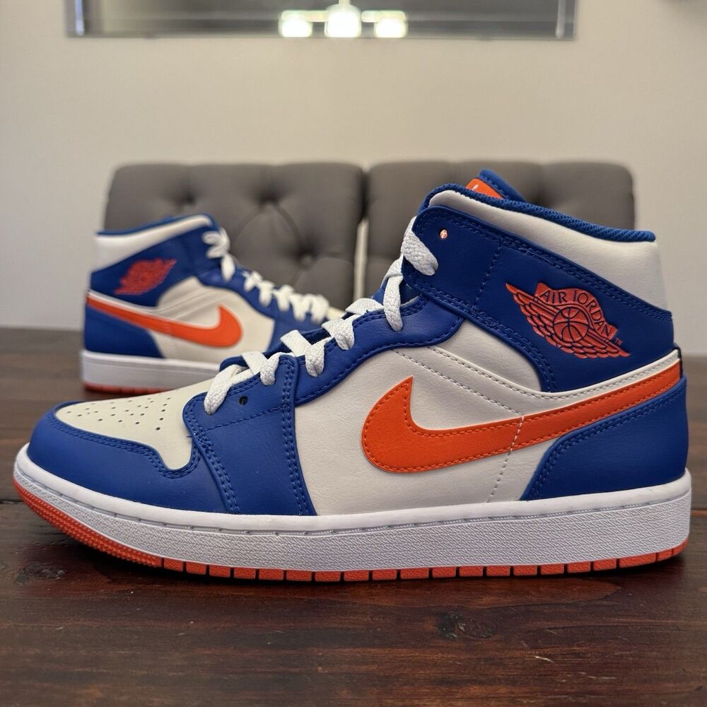 Air Jordan 1 Mid New York Knicks Shoes